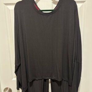 Matilda Jane Black Women's Hi-Low, Back Slit Top